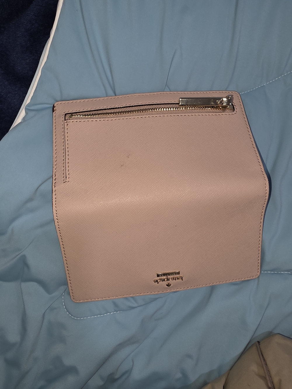 Kate Spade Madison Large Slim Bifold Wallet Conch Pink KC579 $179